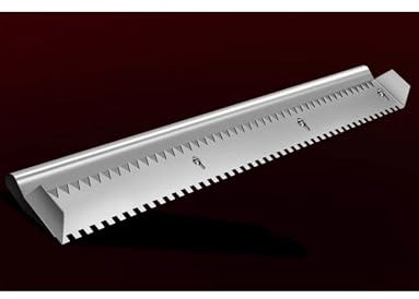 Große Zahnkelle aus Aluminiumlegierung, Gipsmesser, Fliesenkelle, Rillwerkzeug (60 cm)