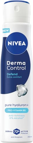 NIVEA Derma Control Defend Damen Antitranspirant 72h Schutz Hyaluronsäure Spray 250ml