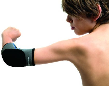 Rehband Childrens Handball Elbow Pad - L, Grey