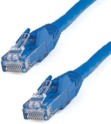 StarTech.com 2m CAT6 Ethernet Cable - Blue CAT 6 Gigabit Ethernet Wire -650MHz 100W PoE++ RJ45 UTP Category 6 Network/Patch Cord Snagless w/Strain Relief Fluke Tested UL/TIA Certified (N6PATC2MBL)