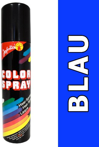 NET TOYS Farbiges Haarspray blau Colorspray blaues Haar Spray Haarcoloration Fasching Haarsprays Colorsprays Haarcolorationen