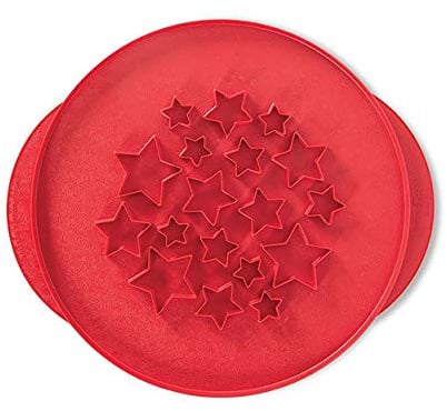 Nordic Ware Emporte-pièce pour tarte Motif étoiles et cerises Rouge