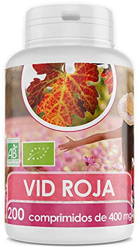 Bio Atlantic Vid Roja Hojas Orgánica - 400 mg - 200 comprimidos en Pastilla