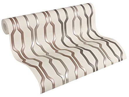 Architects Paper Tapete AP 2000 Design by F.A. Porsche Serie Vertical 10,05 m x 0,53 m beige creme metallic 303472