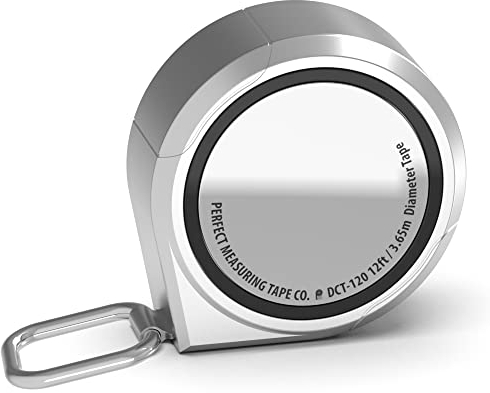 Perfect Pi Durchmesser Umfang Maßband – imperiales und metrisches Maßband 1,27 cm x 3,5 m Verwendung zum Messen zylindrischer Objekte (Rohrband, Baumband) Modell DCT120