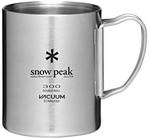 Snow Peak Unisex's MG-213 Thermobecher, doppelwandig, Edelstahl, 300 ml, silberfarben