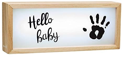 Baby Art 3601093400 Lightbox - schöner Leuchtkasten aus Holz mit Abdrücken zum Selbermachen, mehrfarbig