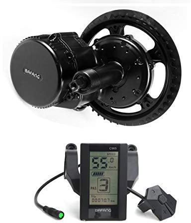 BAFANG 250W Mid Drive BBS01B 36V Ebike Mid Motor Conversion Kit con batería incluida Pantalla LCD y Cargador Opcionales de 10Ah / 17.4Ah