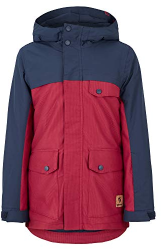 Ziener Jungen APAKO Junior Kinder Skijacke, Winterjacke | Wasserdicht, Winddicht, Warm, Herausnehmbare Innenjacke, red Pepper Cord, 164