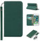 Copmob iPhone 6 Plus Case,iPhone 6S Plus Case,Genuine Leather Flip Wallet Case,[3 Card Slots][Magnetic Closure][RFID-Blocking],Case Cover for iPhone 6 Plus/6S Plus - Dark Green