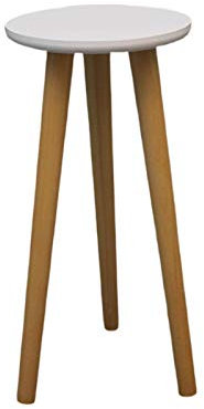 Indoor Plant Stand Wood Plant Stands Mid Century Small Side Table, Round Side End Table, Tall Plant Stand Wood Planter Holder for Flower Pots, Small Round Side Table, Modern Home Décor - Black Flower