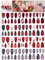 EBANKU 96 pcs Weihnachten Fake Nails, Künstliche Weihnachtspresse auf den Nägeln Rentier Schneeflocken Weihnachtsbäume Full Cover Nagelspitzen für Frauen Mädchen