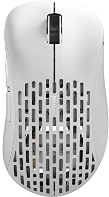 Pulsar Gaming Gears Xlite PAW3370 Mini mouse da gioco wireless ultra leggero (55 g), potente, ultra leggero e veloce, ergonomico, 2,4 GHz, 1 ms, 20.000 dpi, sensore ottico PAW3370, bianco