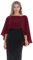 Baoqiya Chiffon-Capelets für Frauen, weiche Schals und Wraps für Abendkleider, Brautjungfern, Hochzeit, durchsichtiger Umhang, Burgunder, Einheitsgröße