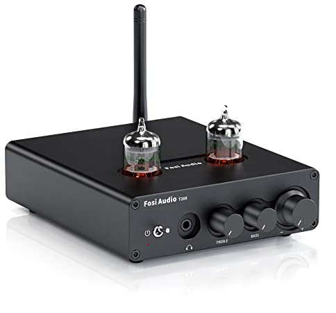 Fosi Audio T20X 200W Bluetooth 5.0 Amplificatore per cuffie, ricevitore audio stereo a 2 canali, classe D, digitale, mini Hi-Fi, amplificatore finale integrato per altoparlante Home Passivo