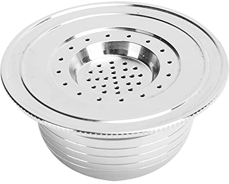 Natudeco Kit de Capsules de café avec cuillère Brosse Joints Multifonctionnel réutilisable Filtre à café Tasse Ajustement café Capsule dosette Expresso pièces de Machine pour BIALETTI