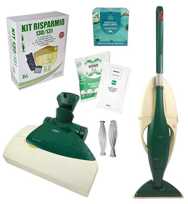 Aspirapolvere Folletto VK 131 Scopa Elettrica + Battitappetto EB350 + Kit Risparmio