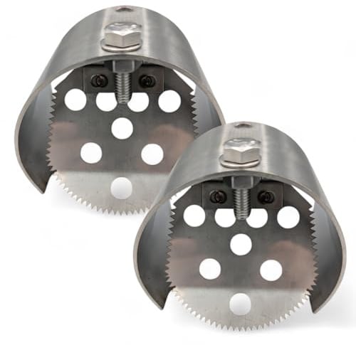Prévention des rats et des souris pour les canalisations, clapet anti-retour en acier inoxydable, bloqueur de rats pour égouts, convient aux canalisations (95-110 mm, 4 pouces) (Pack de 1 X 2)