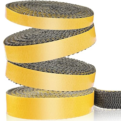 Tiruiya Feuerfestes Dichtungsband Hitzebeständig - Selbstklebend Kamin Dichtband, Selbstklebend Dichtung für Ofenrohr, Smoker, Kaminofen, Abdichtung der Kaminrohre Ofendichtschnur