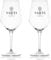 Albellion 2 Stück Original Sarti 1985 Italia Stiel-Glas Stiel-Gläser Cocktailglas Cocktailgläser Set, Transparent