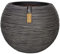 WHOPBXGAD blumentopf schwarz,blumentopf groß,blumenkübel,übertopf groß,CAPI Blumentopf Nature Rib Kugel 40 x 32 cm Anthrazit KOFZ270pflanzkübel,pflanzkübel XXL,blumentopf mit füßen,