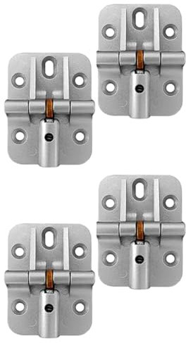 Comphic Adjustable 180 Degree Hinge, Locking Hinge Folding Hinge, Adjustable Door Hinge, Leaf Table Hinge, 4PCS Easy Install Easy to Use