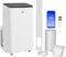 HOMCOM 12000 BTU Portable Air Conditioner, Smart Home WiFi Compatible, 3-in-1 Dehumidifier Cooler Fan, with Sleep Mode, Remote, 24H Timer, Window Venting Kit, A Energy Efficiency, 26m²