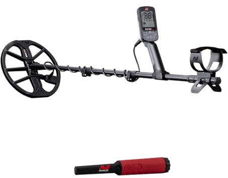 MINELAB Equinox 900 - Metal detector pieghevole multifrequenza per adulti, con puntatore PRO-FIND 40