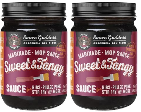 Sauce Goddess - Sweet & Tangy Marinade & Mop Sauce - 14.6 oz - 2-Pack