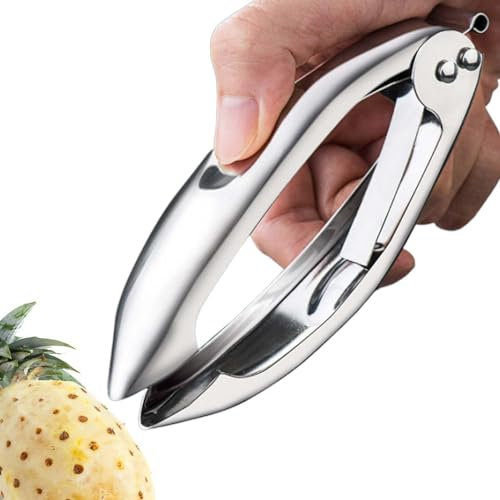 Buerfu Erdbeerschäler-Werkzeug, Edelstahl-Erdbeerschäler | Rutschfester Ananas-Augenentferner aus Metall | Spülmaschinenfester Gemüse-Augenschäler für Kirschtomaten
