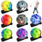 HahaGo Jumper Ball mit Schnur, 8 Stück Jump Ball mit Bandagierung, 6cm Moon Ball, Antistressball Springball, Hohe Springender Gummiball für Kinder Geeignet für Innen und Außen, Zufällige Farben