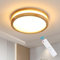 Pheashine LED Deckenleuchte Holz Dimmbar, Holz Deckenlampe mit Fernbedienung, 3000K-6500K 24W Rund Deckenleuchte LED für Wohnzimmer, Schlafzimmer, Büro