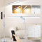 OUTON Stehlampe LED Dimmbar, Leselampe mit 4 Farbtemperatur, Fernbedienung und Touch Steuerung, 1H Timer, für Wohnzimmer Schlafzimmer Büro, Silber Grau