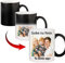 Shopi Zone Taza de café mágica personalizada con foto y texto, taza de cerámica personalizada sensible al calor, tazas que cambian de color, tazas magicas personalizadas, regalos originales