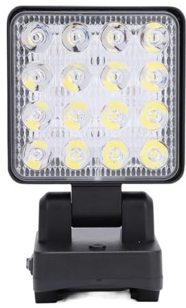 LED-Arbeitsleuchte, 1200–1500 Lm, 11–15 W, 330° Drehbar, Tragbares Flutlicht für Parkside X20V Team, 20 V Akku, USB-Typ-C-Ausgang und Ladeschnittstelle