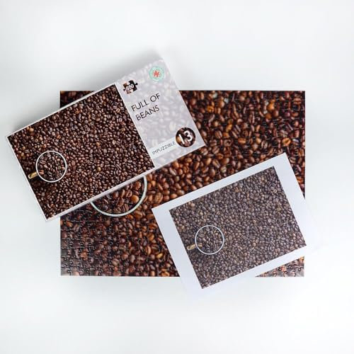 All Jigsaw Puzzles 500 Piece Jigsaw Puzzle - Impuzzible - 50cm x 38cm - Hardest Jigsaw Puzzle For Adults And Teens, Coffee Beans