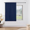 Joydeco Blickdichte Vorhänge mit Schlaufen Gardinen 1er Set,Verdunkelungsvorhang Marineblau Thermovorhang Hitzeschutz, Schlaufenschal für Schlafzimmer Wohnzimmer