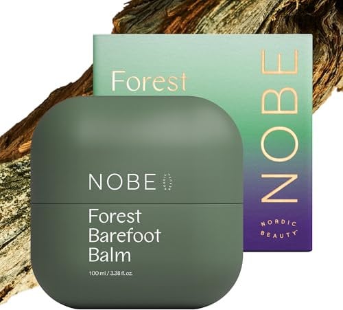 NOBE Forest Barefoot Balm 100 ml – Ecocert-zertifizierte Fußcreme für trockene & müde Füße – Tief feuchtigkeitsspendender, reparierender & weichmachender Balsam mit frischem Duft - nordische Fußpflege