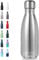 Volhoply 350ml/12oz Small Water Bottle Stainless Steel, BPA Free Insulated Water Bottles, Double Wall Cola Shape Flask, Keeps Cold 24 Hours and Hot 12 Hours for Kids Handbag (Silver)