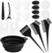 LOPHE Kit de Pelo Tinte, 18 Piezas Herramientas Set para Coloración Cabello, Herramientas de Tinte con Tazón de Teñir, Pincel para Teñir, Pinzas para Cabello, Guante y Oído Cubre para Salón Bricolaje