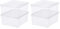 Rotho Clear Juego de 2 cajas de almacenamiento de 18l con tapa, Plástico (PP) sin BPA, transparente, 2 x 18l (40.0 x 33.5 x 17.0 cm) (Paquete de 2)