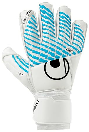 uhlsport Football Goalkeeper Gloves Catch Machine Cybertec Soft Football Goalkeeper Gloves for Children with Finger Stabilisation
