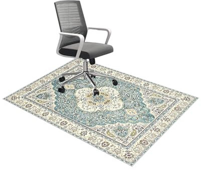 QYJBOUU Tappeto Gaming Pavimento Tappeto per Sedia con Ruote Tappeto Sedia Ufficio Protezione Pavimento per Parquet e Piastrelle Tappetino per Pavimenti Duri Antiscivolo 60 x 120 cm
