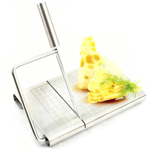 AFIODA Stainless Steel Cheese Slicer, Multipurpose Cheese Cutter