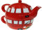 Puckator Routemaster Red Bus Tea for One Set, Ceramic, Mixed, Total Height 17cm Cup 6.5 x 11cm Pot 11 x 11cm