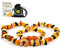 Collier Ambre 33cm. - 100% Plus Haute Qualité Certifié l'Ambre la Baltique Authentique Collier Perles de plus gros!! / Garantie de Remboursement!
