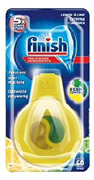 Finish Calgonit Lot de 4 désodorisants pour Lave-Vaisselle au Citron 60 lavages