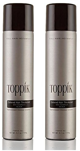 TOPPIK 2 x Haarverdichtungsspray Mittelbraun Hair Thickener Spray Haarverdichtung
