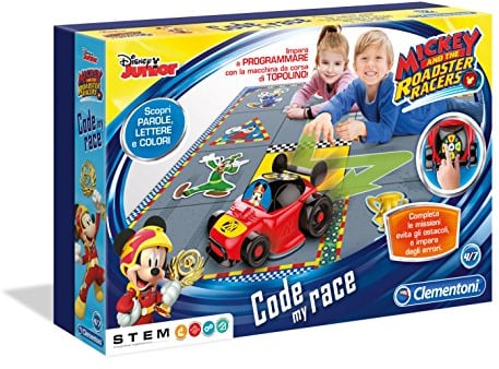 Clementoni 12086 - Topolino Code My Race, colori assortiti