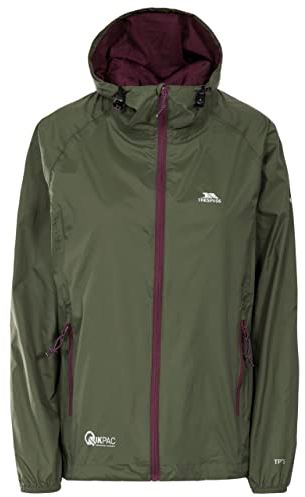 Trespass Qikpac Female Jacket Vestes Coupe-Pluie Femme, Vert, FR : XS (Taille Fabricant : XS)
